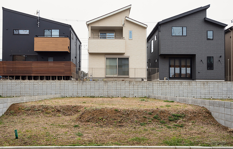土地の高低差をチェック